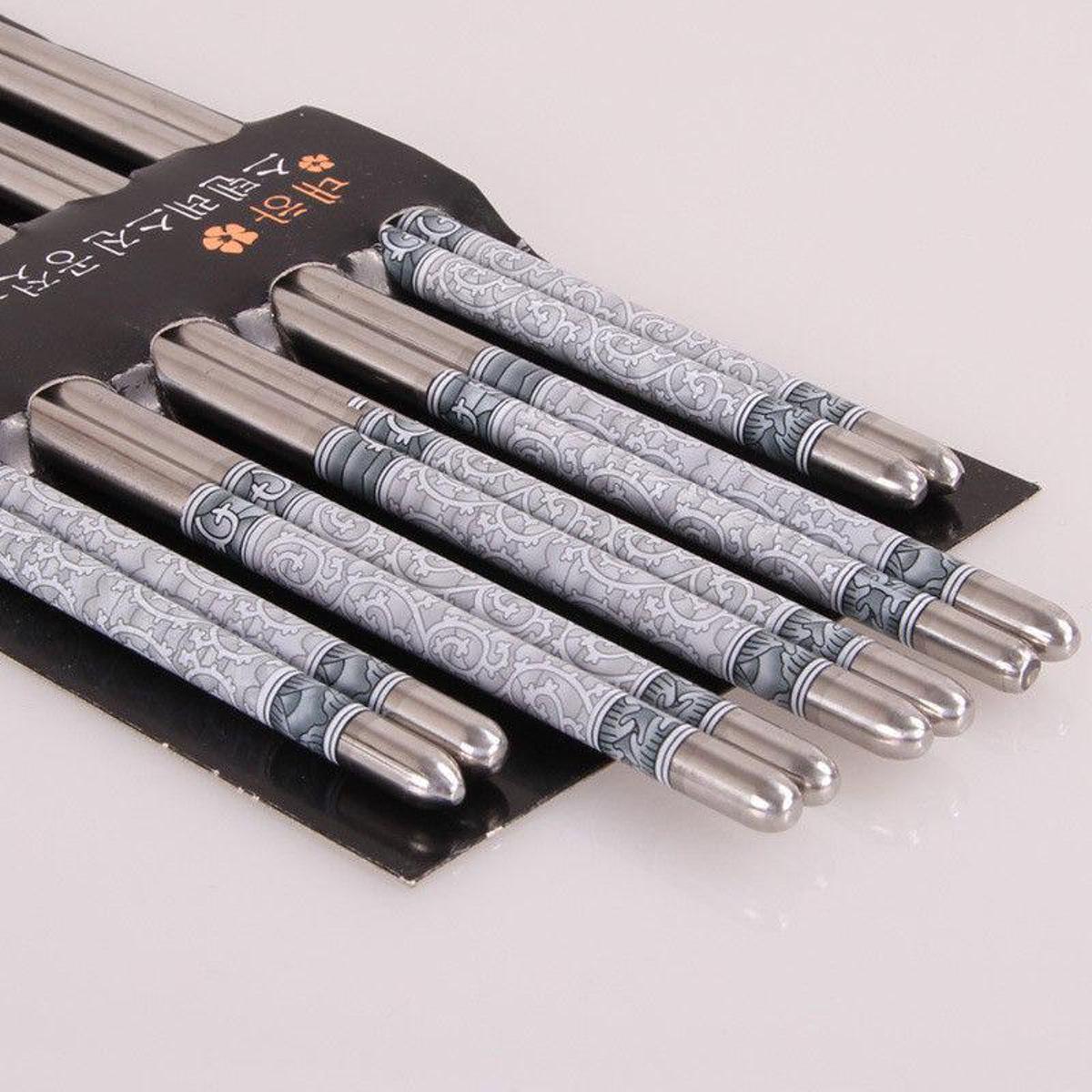 Patterned Designer Metal Chopsticks