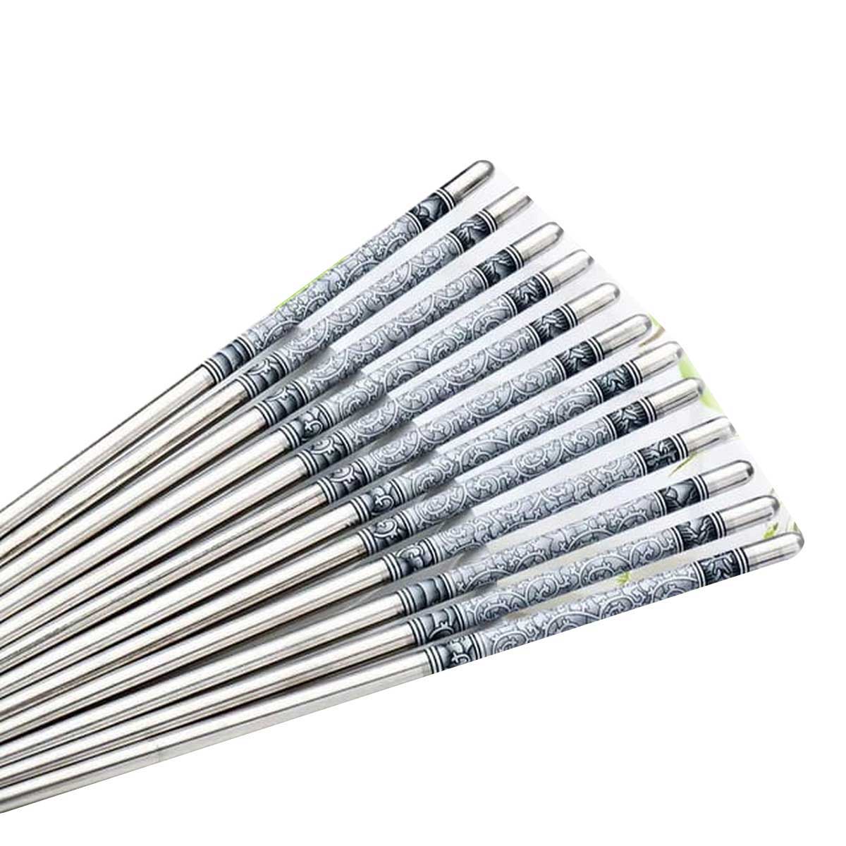 Patterned Designer Metal Chopsticks